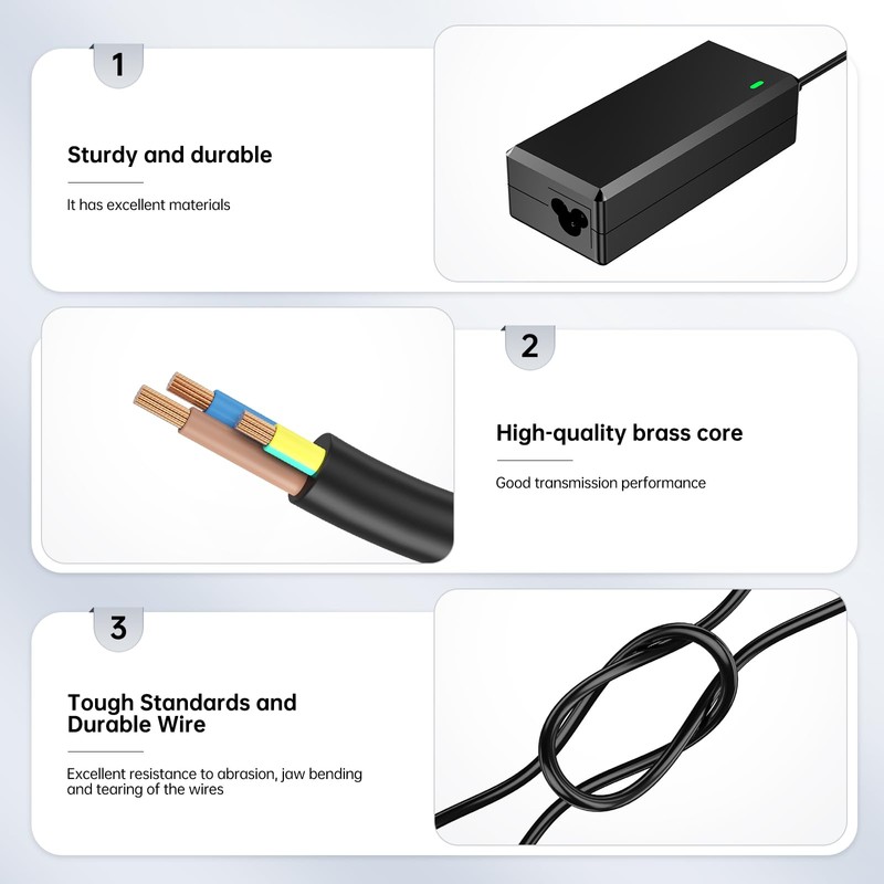 65W Power Cord for T-Mobile 5G Internet Gateway, AC Adapter
