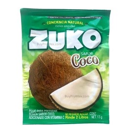 ZUKO 12-Pk ZUKO Coco/ Coconut ZUKO Powder Drink Flavor 13g/.45oz