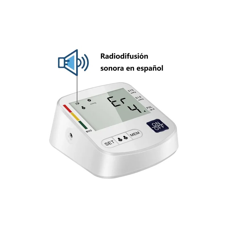 1pcs Digital Arterial Medidores Depresión Brazo Aparato Chec Blanco