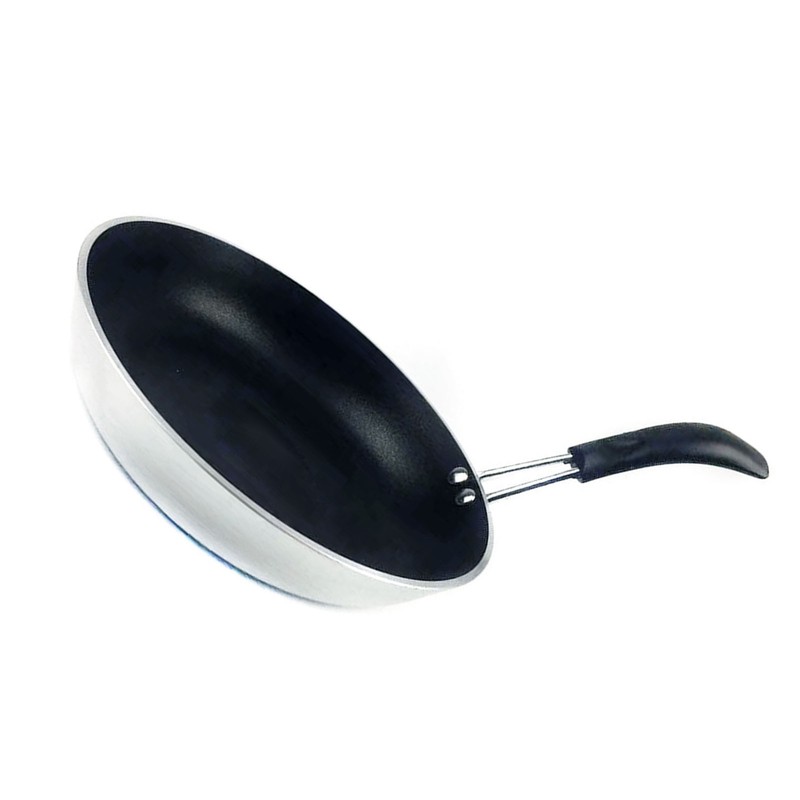 Frying Pan Nonstick High Temperature Resistant Small Flat Bottom Aluminum