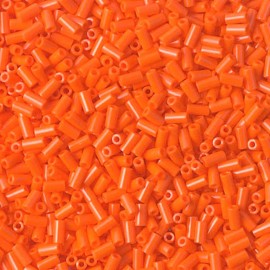 Miyuki #1 Glass Bugle Beads 3x1.5mm Opaque Orange 19.5 Gram Tube