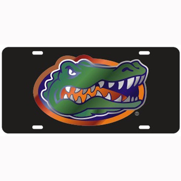 Craftique Florida Gators Black Gator Logo Laser Cut License Plate - Gator Logo