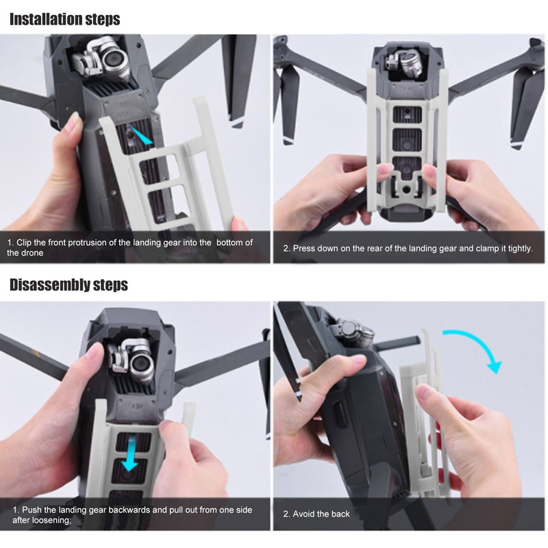 Foldable Landing Gear Kit for DJI Mavic Pro Drone Disassembly