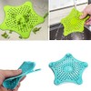 3-Piece Starfish Silicone Sink Strainer Set for Hair Catching