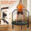 BCAN BCAN Adult Mini Trampoline, 40" Fitness Trampoline with Bungees,