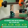 Knoweasy 45 Degree Lock Miter Router Bit Set with 1/4