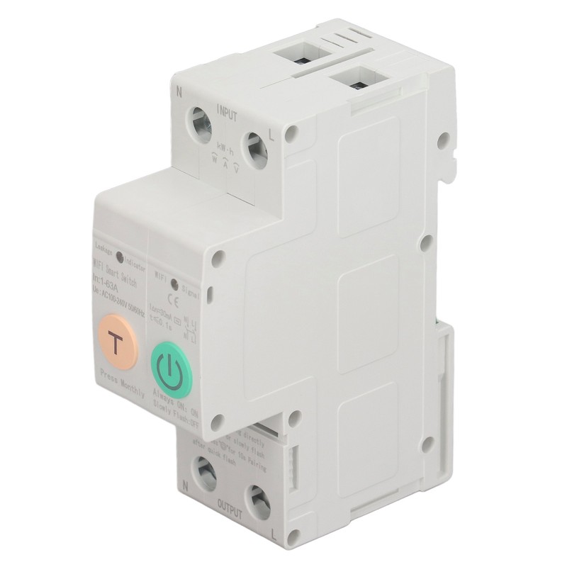 WiFi Circuit Breaker Parameters Adjustable Leakage Protection Data Display Remote