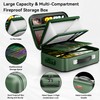 Aollewoiti Fireproof Document Box, Hard Case Fireproof Box with Lock,