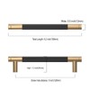 Asidrama 10 Pack 5 Inch(128mm) Matte Black and Champagne Bronze