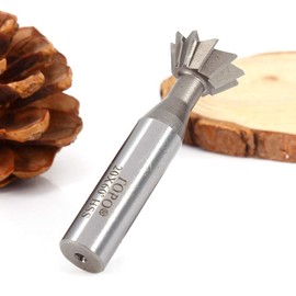 Nikou End Mill - 20mm Dovetail Groove Cutter 60° Degree HSS Straight Shank Dovetail Slot Mill End Mill CNC Drill