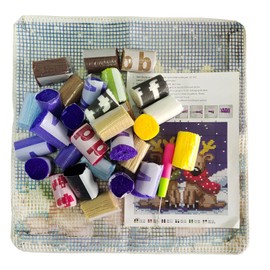 ZFFLYH Latch Hook Kits DIY Throw Pillow Cover Sofa Cushion Cover Cushion Cover Embroidery Craft Kit for Adults And Beginners Pattern Printed Canvas Creativity Crochet Gift 17X17 Inch,Love Heart