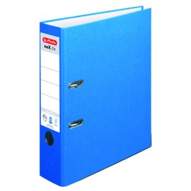 Herlitz maX.file nature plus folder, special paper cover, edge protection, stable, A4, 8 cm, blue