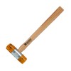 Dönges Non-rebound Soft Hammer with Painted Ash Handle, Diameter 32