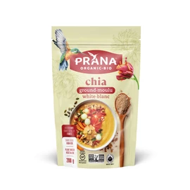 Prana – Organic Ground White Chia Seeds | Non-GMO, Gluten Free | KETO | Source of Omega-3 & Calcium | Rich in Fibre | 200g