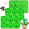 Webake Shamrock Silicone Mold, 6-Caivty Shamrock Mold for Chocolate, Candy,