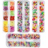 Set of 4 Nail Fruit Slices, Basicon Cute Fruit Polymer