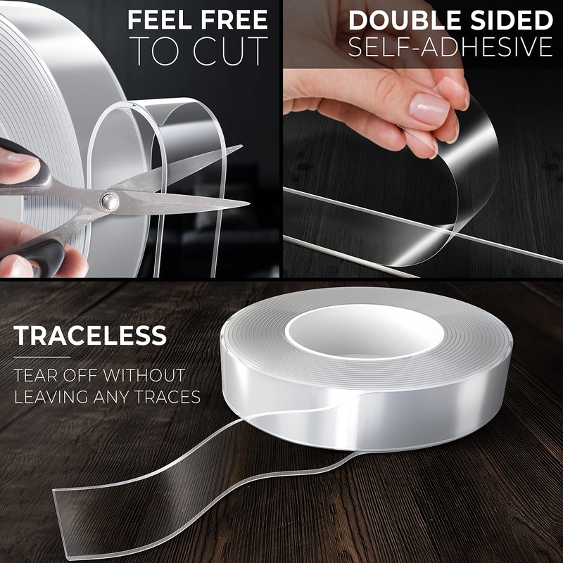 DIY Doctor Multi-Functional Double Sided Nano Tape - Huge 5m