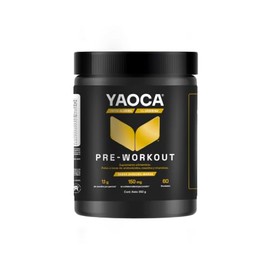 YAOCA Pre-WorkOut Suplemento en polvo 360g | Con Creatina Monohidratada! | 60 servicios |Sabor Durazno-Mango | enriquecido con Vitamina C | Libre de azúcar | ¡Potencia tu entrenamiento!