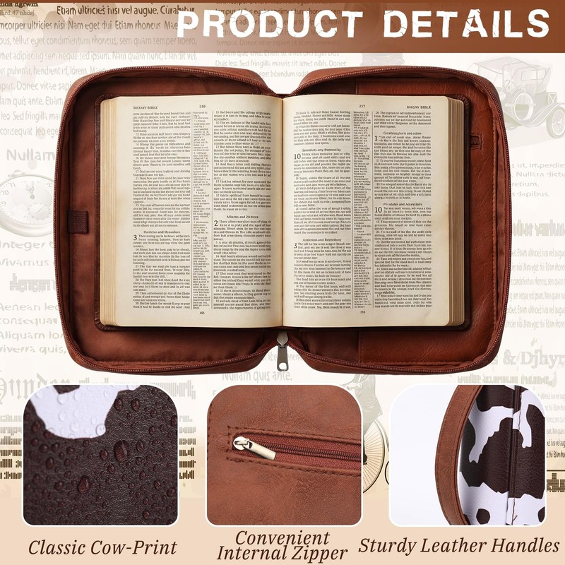 Father's Day Bible Cove Gift Leather Large Cover Church Gift