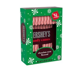 Hershey's Chocolate Mint Candy Canes, 12 Count (5.28 OZ)