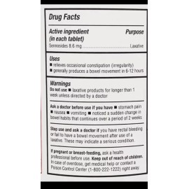Major Senna 8.6mg Laxative Tablets 1000ct -Expiration Date 01-2027