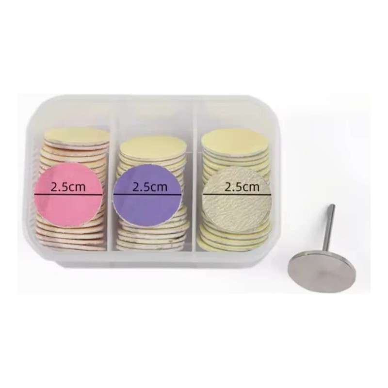 Discos De Papel Lija Manos Y Pies+ Punta Para Lima