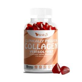 VITINITY- VERISOL HSTHAVIT C Gomitas masticables duras de colágeno Belleza clínicamente comprobada. Piel más firme y tersa, Fe