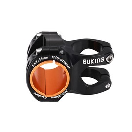 BESNIN Bicycle Stem MTB 31.8 mm 35 mm 50 mm Aluminium CNC Short Handlebar Stem for Most Bikes Bike Cycling Handlebar Accessories (28.6 35 x 35 mm Black)