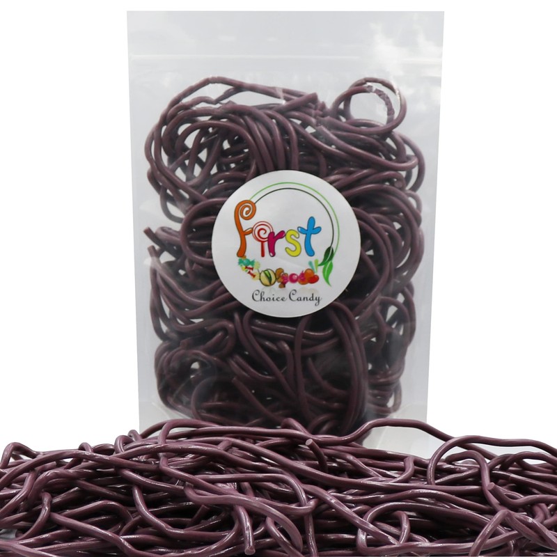 FirstChoiceCandy Juicy Licorice Laces Candy (Purple Grape, 1 Pound (Pack