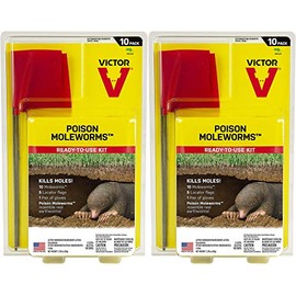 Victor M6009 Poison Moleworms, Yellow (Twо Расk)