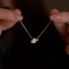 Mother Daughter Necklace Double Heart Necklace Silver Necklace for Women