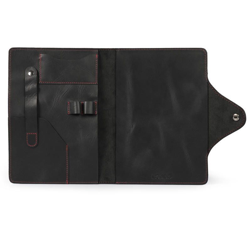Londo Genuine Leather Writing Case, Conference Folder with Notepad, Notepad