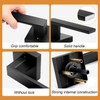 Probrico 4 Pack| Square Passage Levers Matt Black Hall and