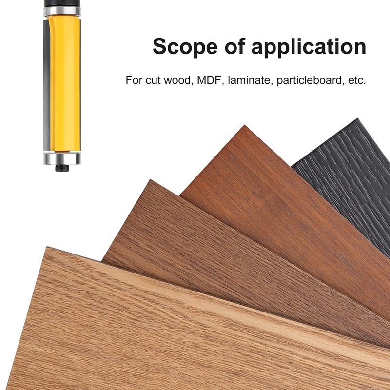 MEIGGTOOL 2-1/2 Inch Flush Trim Top and Bottom Bearing Router