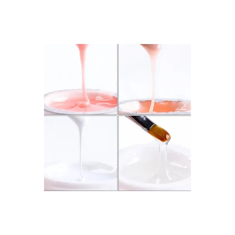 Kit Gel De Construcción Profesional Para Uñas Manicura 4pz F