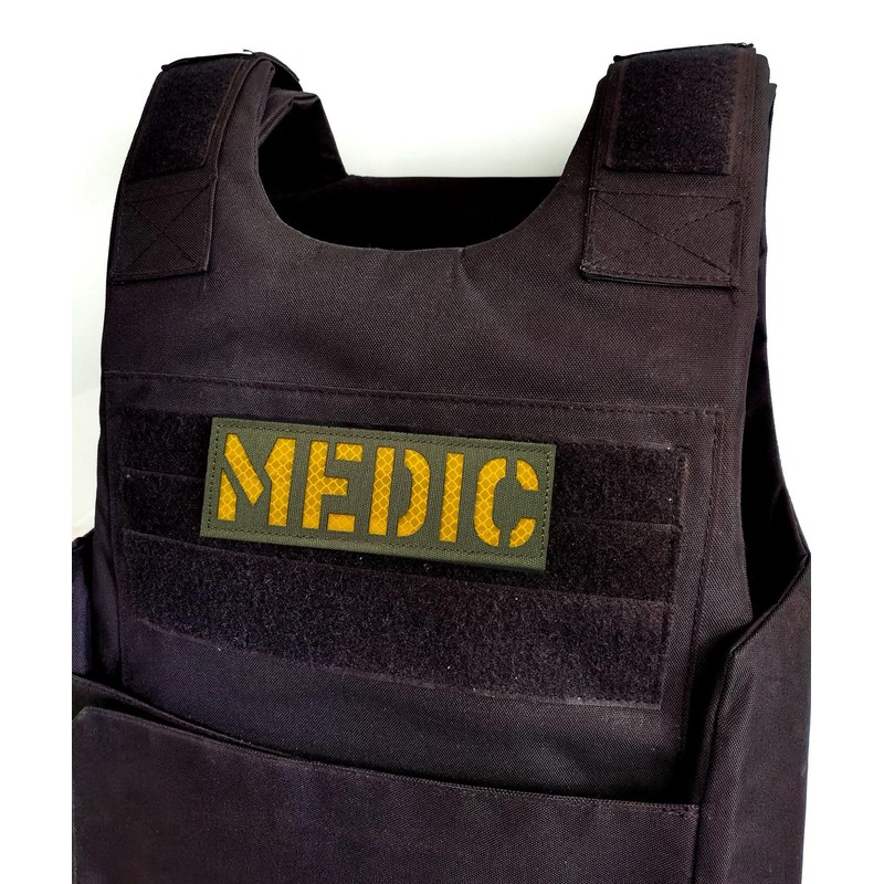 2 Pack Reflective Medic Patch Reflective Back Panel Medic Patch