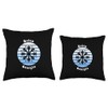 Helen Georgia GA Winter Snowflake Christmas Throw Pillow