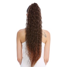 Wig Me Up N857-V Hair Piece, Ponytail, Extra Long, Voluminous, Curly Tresses, Curly Afro Kinks, 75 cm