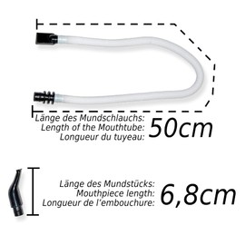 Tuyama Blow Hose for Melodica Including 2 Mouthpieces (Mouthpiece + Mouthpiece Hose) Mouthpiece Set for Melodika Hose