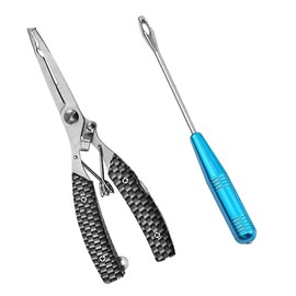 Fishing Pliers Set, Portable Fishing Hook Remover Disgorgers Line Cutter Multi-Function Fishing Tools for Saltwater Freshwater