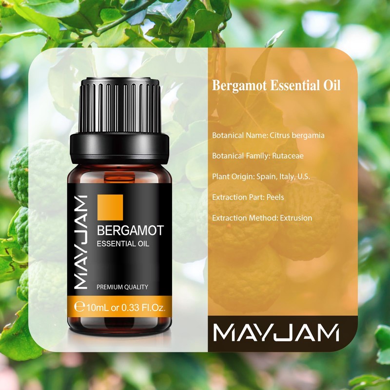 MAYJAM Essential Oil Bergamot 10ml Essential Oil Aroma Oil 100%