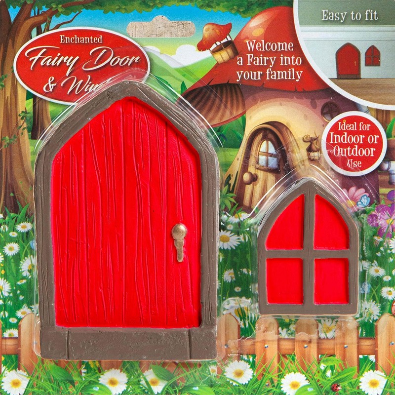 VFM - Fairy Sized Red Door & Window - Magical