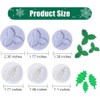 6PCS Christmas Fondant Moulds Holly Leaf Plunger Cutter Holly Leaf