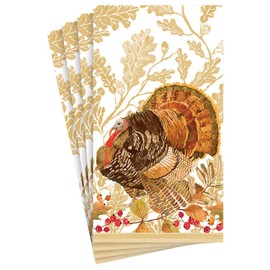 Woodland Turkey Paper Guest Towel Napkins - 15 Per Package
