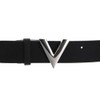 VALENTINO Belt W120 Nero / Argento - can be shortened,