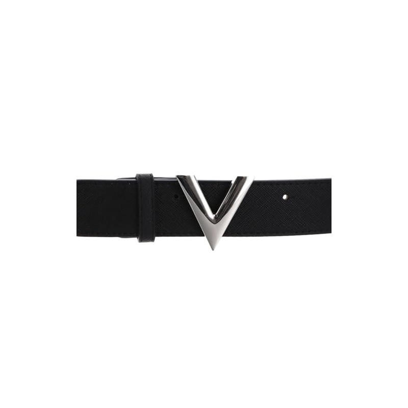 VALENTINO Belt W120 Nero / Argento - can be shortened,