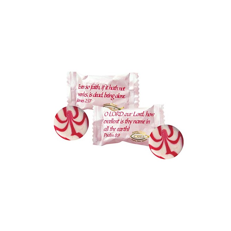 Scripture Candy, Strawberry & Cream Hard Candy 5.5 Ounce Bag,
