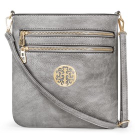 Montana West Crossbody Bags for Women Small Shoulder Travel Purses Multi Pocket Triple Crossover, Lightweight with Adjustable Strap MWC-042SL