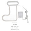 Christmas Neon Light LED Christmas Boot Neon Sign Light Battery