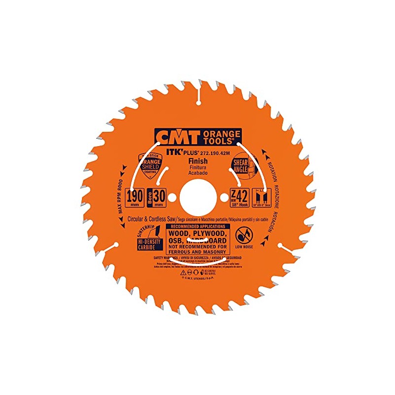 CMT 272.190.42 M Ultra Thin Kerf Blade Z-42 D-190 B-30